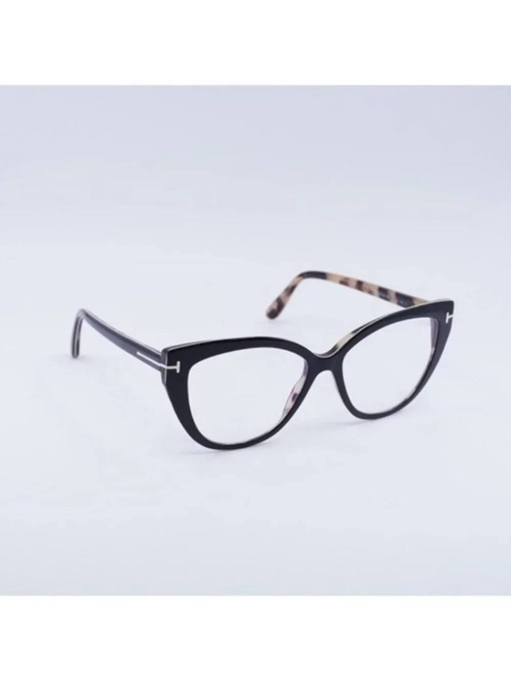 Tom Ford FT5673-B 005 Eyeglasses Black 54mm Cat Eye Frame, Blue Light Block